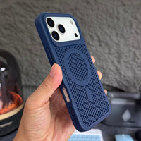 Coque pour iPhone 17 Pro Max, dissipation thermique en nid d'abeille, respirante, charge magnétique sans fil, coque arrière pour iPhone 17 Air