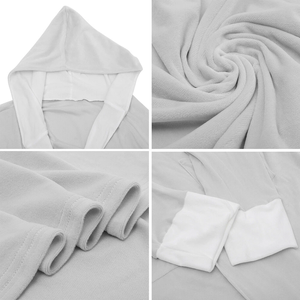 Factory Flannel Hooded Warm Mink Bath Robe Soft <strong>Housecoat</strong> <strong>for</strong> Men <strong>Women</strong> Adult Plush Fleece Dressing Gown Knee Length <strong>for</strong> Spring - Product Image 4