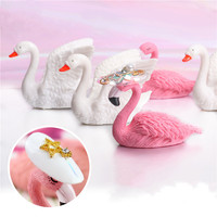 Présentoir de pratique d'art d'ongle support d'embouts de flamant rose outil de nuancier de gel de vernis support de présentoir d'embout d'ongle