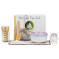 Fouet à matcha en bambou personnalisé avec logo, vente en gros, 80/100/120 dents, ensemble de fouets à thé vert matcha