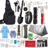 Ensemble extérieur voyage Camping randonnée pêche sac à dos d'urgence couteau chasse costume pelle paille Ration Kit