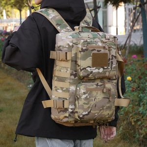 Tactical Backpack Camouflage 18 In <b>Adjustable</b> <b>Straps</b> Outdoor Hiking Cycling Mountaineering Unisex - Product Image 1
