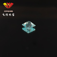Bijoux Feihuang : Ensemble de pierres précieuses en tungstène cultivé Paraba 5x5 taille princesse, pour face de bague de luxe, vente directe usine