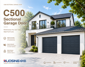 Porte de garage sectionnelle commerciale <span class=keywords><strong>pour</strong></span> commerces, entrées de service et projets immobiliers ZUOSING C500 - Product Image 2