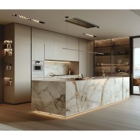 CBMmart Ensemble de cuisine modulaire classique, design pratique, vente en gros, produits d'armoires, Chine