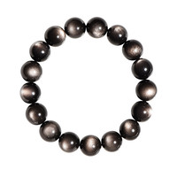 Bracelet en perles de tungstène naturel de qualité 7A à double œil – Bijou unisexe artisanal de style audacieux en pierres précieuses