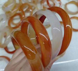 צמיד ירקן אדום טבעי גדול מידה אמריקאית 7.5-9 אבן אגת הודית אבן חן רוחב צמיד קריסטל מרפא המתנה הטובה ביותר לאישה גבר - Product Image 4