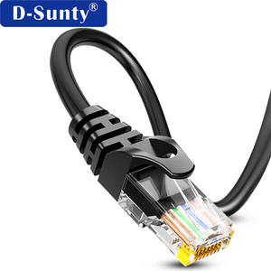 สายอีเธอร์เน็ต D-Sunty Cat6 26AWG ทองแดงแบบตีเกลียว 8 แกน สีดำ สายแลนสำหรับใช้งานในบ้านและสำนักงาน - Product Image 5