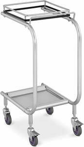 Premium <b>Bin</b> Bag Stand With 4Wheels <b>Silver</b> <b>Bin</b> Bag Holder - Product Image 4