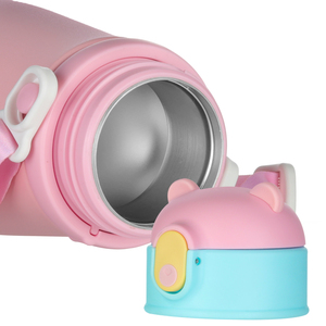 Vente en gros Bouteille d'eau personnalisée pour enfants Cadeaux de rentrée des classes Tasse pour enfants personnalisée avec <span class=keywords><strong>cintre</strong></span> - Product Image 6