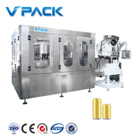Machine de remplissage, de bouchage et de reconditionnement automatique de canettes de boissons gazeuses et de bière, de pointe dans l'industrie, vendue directement par l'usine chinoise