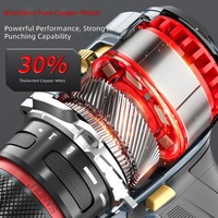 Nouvelle perceuse sans fil 16,8 V sans balais - Perceuse pistolet compacte haute performance rechargeable au lithium-ion avec mandrin à changement rapide, 23 pièces