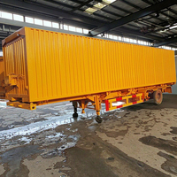Semi-remorque multifonction 13M-Wing Van, basculement latéral et boîte isolée