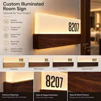 Panneau de signalisation professionnel pour bureau d'entreprise, numéro de bureau, logo, signalétique, plaque, panneau de porte, résistant aux intempéries IP65