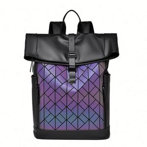 Mochila Escolar de PU de Gran Capacidad, Nueva Tendencia, Impermeable, con Bolsillos para Portátil - Product Image 3