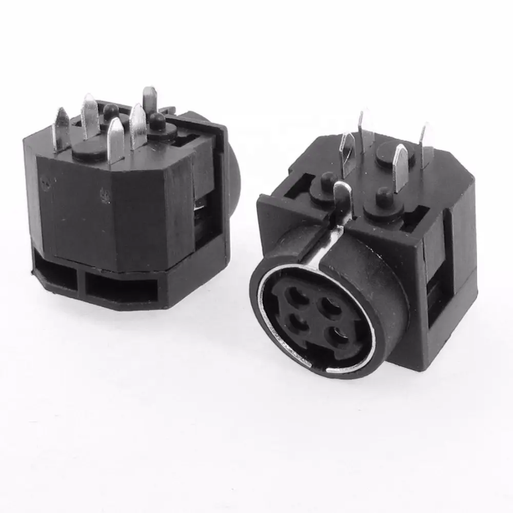DC Female 4 Pin Mini DIN Power Jacks Socket Connector