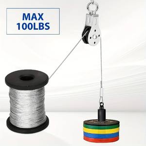 <span class=keywords><strong>Cable</strong></span> de Acero Inoxidable T316 con Terminales de Aluminio, <span class=keywords><strong>Cable</strong></span> Metálico 7x7 <span class=keywords><strong>para</strong></span> Luces Colgantes, Tendederos, Enrejados - Product Image 5