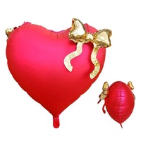 Ballons en aluminium en forme de cœur en gros, ballons métalliques en forme de cœur pour la Saint-Valentin, mariage, fiançailles, décoration de fête, certifiés BSCI