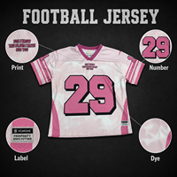 Maillot de football Yingling Boxy Fit 160g en polyester mesh, imprimé par sublimation et sérigraphie, t-shirt oversize à manches courtes et col en V