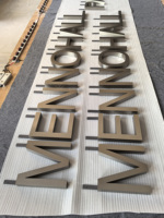 Letras Personalizadas de Acero Inoxidable 304 de Doble Cara, Acabado Semi-Mate Antihuellas, Grabado de Precisión para Exhibición en Interiores y Exteriores