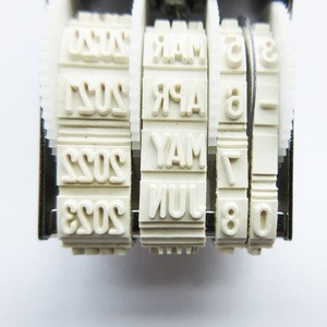 Văn phòng giá rẻ biểu tượng tùy chỉnh cán cao su có thể điều chỉnh mực in di động tem ngày thời gian đóng dấu - Product Image 3