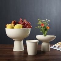 2023 NOUVEAU design populaire fait à la main décoratif bol de fruits vase antique Céramique Scandinavie Vase simple décor à la maison