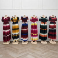 Nouvelle Robe Décontractée Femme Imprimé Africain avec Dentelle à la Taille et Blocs de Couleurs – Collection Été