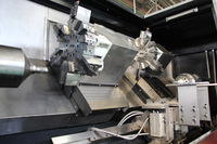 Tour à double couteau TCK 700S, mini tour CNC à banc incliné pour le métal