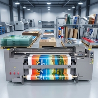 Stampante UV Ibrida Yotta H1800 1.8m Ricoh G6 Roll-to-Roll Flatbed per Vetro, Acrilico, PVC, Pelle, Tela, Banner, Piastrelle, Insegne
