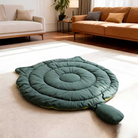 Coussin de lit pour chat en coton, matelas double face pour chat et petit chien, à poser au sol, confortable pour chat et chiot