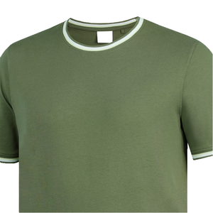 เสื้อยืด OEM สีพื้น ผ้าฝ้ายแท้ สตรีทแวร์ คุณภาพดี รับสกรีนโลโก้ เสื้อยืดผู้ชายแบบเรียบ - Product Image 4