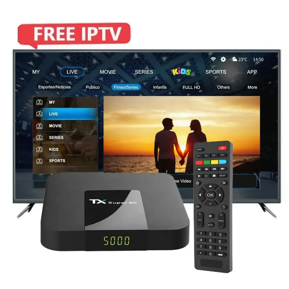 10 buah/pak 4k Streaming Android kotak TV versi Global TX Super 8K pemutar Media rumah Set-top Box panas di AS Inggris Eropa Arab