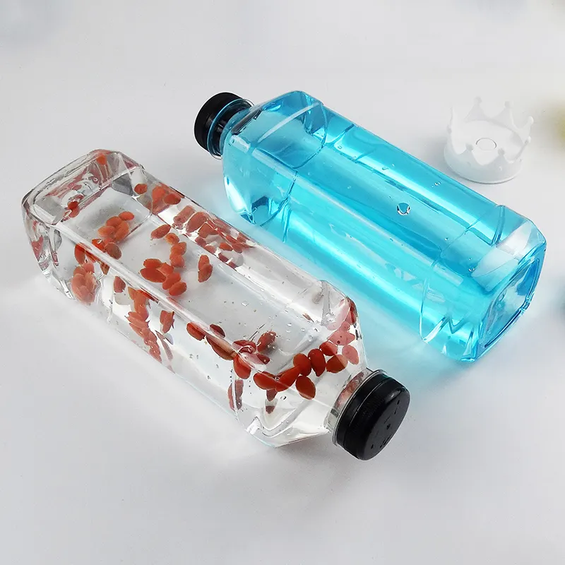 Hot sales Factory Wholesale 1000 ML Clear Plastic Water Bottles Clear Plastic Drink Bottles PET Material Bottles