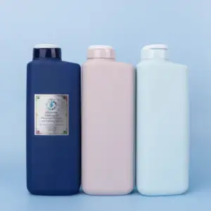 Botol Remas Hdpe Atas Flip 400Ml, Kustom untuk Botol Sampo Plastik Losion dengan Penutup Mewah