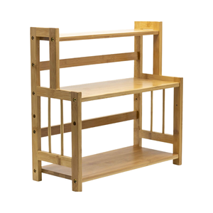 Estante de Especias de Bambú Personalizado, Estantes de Almacenamiento de 3 Niveles, Estante de Despensa Vertical para Almacenamiento en la Encimera de la Cocina, Organizador de Encimera de Baño - Product Image 4