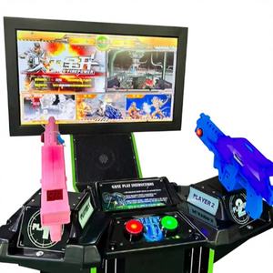 Bon prix Simulateur passionnant de haute qualité à pièces pour enfants Machine de jeu de tir d'arcade Indoor <span class=keywords><strong>Aliens</strong></span> Time Crisis 4 - Product Image 1
