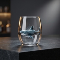 Personnalisation de tasses à thé, à café et à eau en verre borosilicate transparent à paroi simple de 400 ml