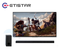 2.1 système Home cinéma 80W barre de son bluetooth avec touche tactile Subwoofer affichage LED Hdmi optique AUX pour Tv barre de son haut-parleur