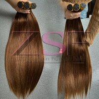 Extensiones de Cabello Remy Vietnamita de Doble Grosor con Queratina, Planas, U, Nano, I-Tip, Adhesivas, en Stock, Venta al por Mayor