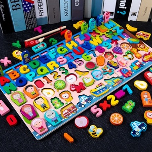 Gioco Educativo Tridimensionale in Legno Multifunzione per Bambini, Puzzle con Abbinamenti, Pesca e Riconoscimento Numerico - Product Image 4