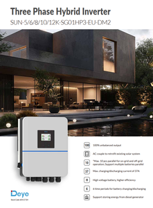Onduleur solaire hybride triphasé haute tension 12 kW à 2 MPPT, efficacité 97,6 %, SUN-12K-SG01HP3-EU-DM2 - Product Image 5