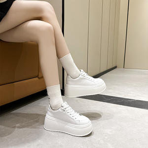 Nouvelle Collection Automne 2026 : Baskets tendance coréennes à plateforme et lacets pour femme, chaussures décontractées à semelle épaisse - Product Image 5