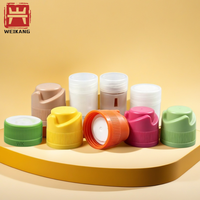 Couvercle doseur de poudre en plastique personnalisé, portable, pour bouteille de boisson, stockage de poudre, distributeur d'assaisonnement, avec ouverture à clapet et trou de tamisage