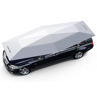 Abri de voiture pliable mobile, protection UV, abri de voiture semi-automatique, parapluie de voiture portable, protection UV imperméable