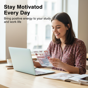 Pegatinas Estéticas con Texto Motivacional Positivo, Estilo Retro Chino, Decoración para Agendas, Patrones para Cuadernos, Diarios y Check-in - Product Image 4