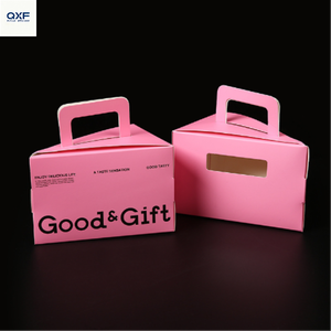 Cajas para Pasteles al por Mayor Biodegradables Cajas de Embalaje de Papel Cartón Coloridas para Pasteles Bento - Product Image 2