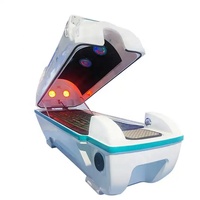 Capsule de sauna avancée avec chauffage au graphène, thérapie par lumière rouge et appareil d'analyse des soins corporels complets