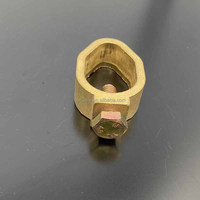 Morsetto per Palo di Terra in Ottone, Connettore a Bullone per Messa a Terra Elettrica e Protezione da Fulmini, Certificato CE IEC 61238-1
