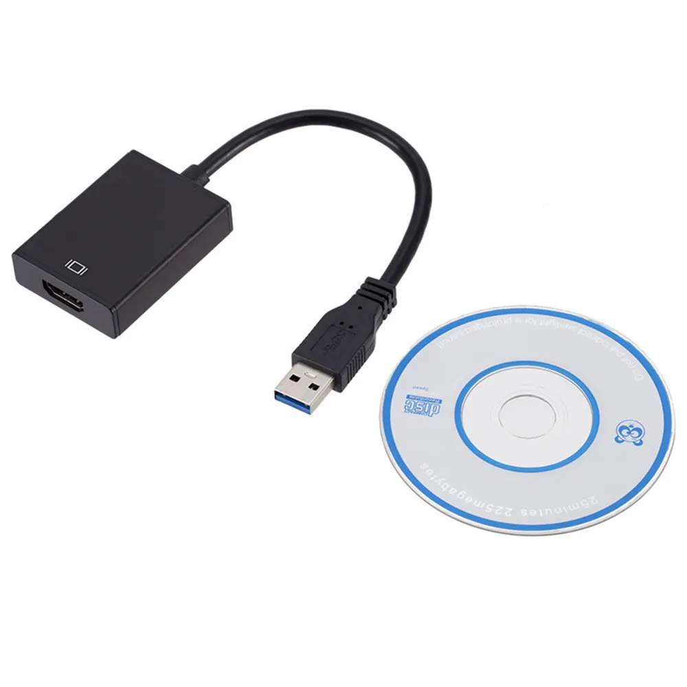 USB 3.0 Để HD-MI Âm Thanh Video Adapter Chuyển Đổi Tốc Độ Cao 5 Gbps Đa Hiển Thị Adapter Cho Win8 10 11 fl2000 External Video Card