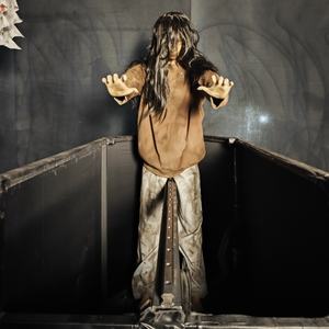 Atrezzo de Terror: Personajes de Zombis Fantasma en Ataúd, Modelos de Tamaño Real con Activación por Aire para Casas Encantadas y <span class=keywords><strong>Escape</strong></span> Rooms de Terror - Product Image 3